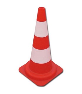 CONO SEÑAL PVC CON REFLECTANTE 50cm