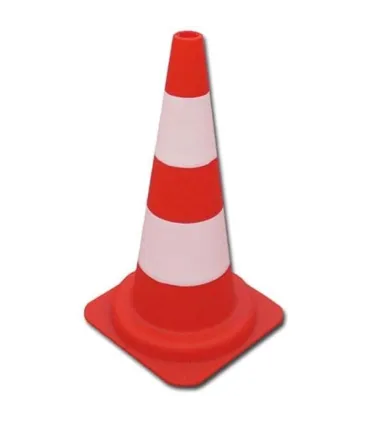 CONO SEÑAL PVC CON REFLECTANTE 50cm