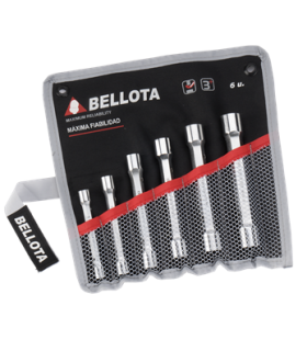 J.LLAVES TUBO 6 pcs 6-7/16-17 CR-V FORJADAS