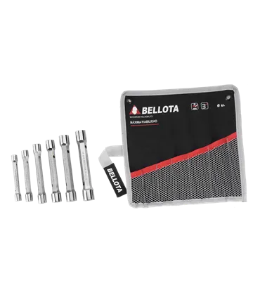 J.LLAVES TUBO 6 pcs 6-7/16-17 CR-V FORJADAS