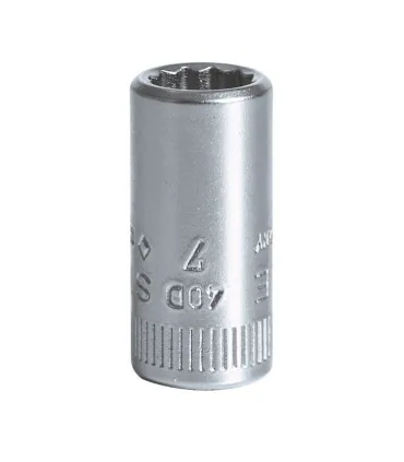 LLAVE VASO 1/4 BIHEX (12 CANTOS) 7 mm REF.40D STAHWILLE
