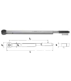 LLAVE DINAMOMETRICA 721Nf-STAHLWILLE 16-80KgM (160-800Nm) Cuadradillo 3/4"