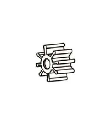 TURBINA BOMBA NEOPRENO 40x19 EJE 10