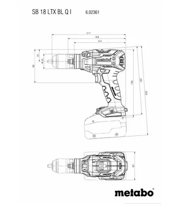 TALADRO PERCUTOR SB18LTX BL QUICK *SOLO MAQUINA
