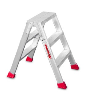 ESCALERA FARAONE TIJERA DOBLE 3+3 PELDAÑOS ALTURA: TJO 2.4M PLEG 0,65MT