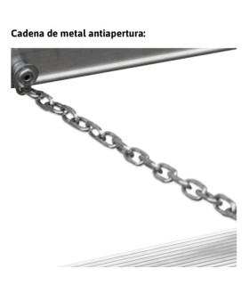 ESCALERA FARAONE TIJERA DOBLE 3+3 PELDAÑOS ALTURA: TJO 2.4M PLEG 0,65MT