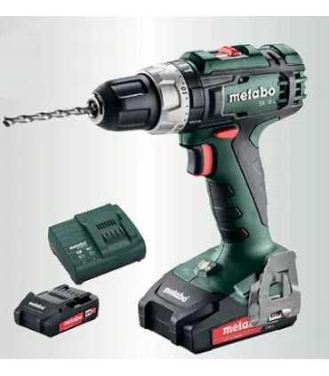 SET TALADRO BAT. PERCUTOR 18V METABO 2 BAT 2,0AH SB18L