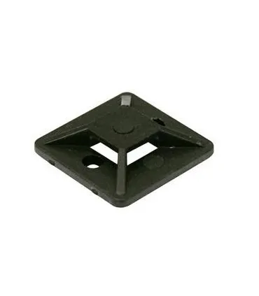 BOLSA 100 SOPORTES ADH P/BRIDA 27x27 NEGRO