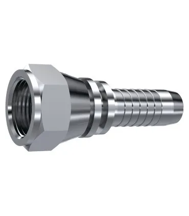 HEMBRA GIRATORIA RECTA JIC 37° INOX 9/16" 18H UNF DN 1/4"