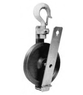 POLEA DESMONTABLE P-70 4.000KG para cable hasta Ø16mm