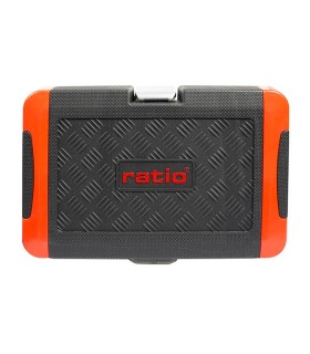 JUEGO VASOS COMPLETO 1/4" 46pcs RATIO