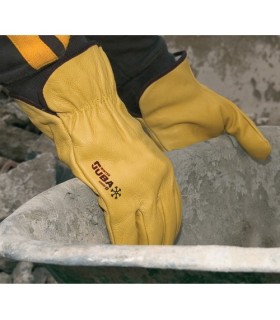 GUANTE CUERO AMA.FORRADO N.7F T10