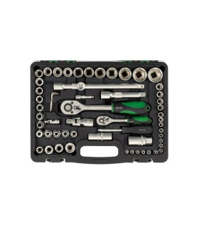 MALETA PRO LLAVES VASOS 108 PCS SALKI 1/2" + 1/4"