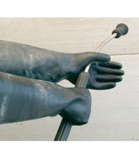 PAR GUANTE LATEX GRUESO CHORRO ARENA T10