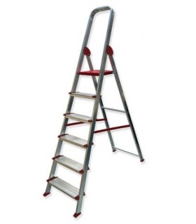 ESCALERA GAYNER ALUM.TIJERA 7 Peld+Barand