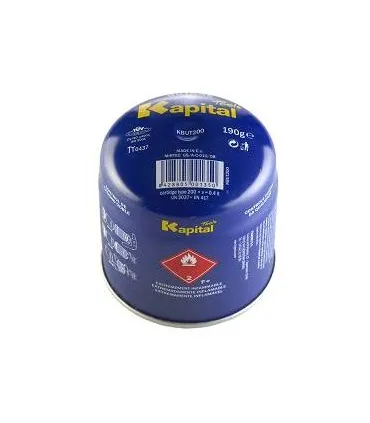 CARTUCHO GAS BUTANO DESECHABLE 190GR