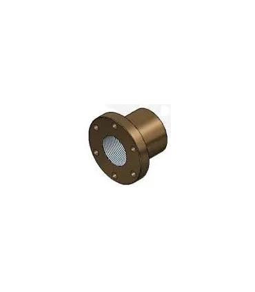 TUERCA BRONCE DIN-103 TR 12X3 CON CUELLO/BRIDA