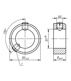 ANILLO RETENCION EJE Ø 20MM + PRISIONERO 20x32x14