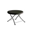 TABURETE PLEGABLE TRABAJO ACOLCHADO NEGRO