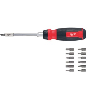 DESTORNILLADOR MULTIPUNTAS 14 EN 1 CON CARRACA  MILWAUKEE