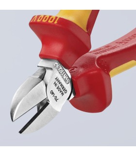 ALICATE CORTE DIAGONAL 1000V 140MM 70.06.140
