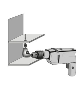 CABEZAL ANGULAR TALADRO C/PORTABROCAS 1-10mm BRICO