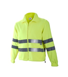 CHAQUETA POLAR ALTA VISIBILIDAD AMARILLO  T.L