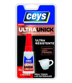 BLISTER ADHESIVO UNIVERSAL INSTANTANEO ULTRAUNIQ LIQUIDO CEYS 20GR