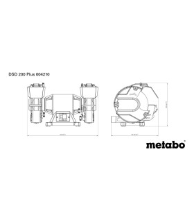 ESMERILADORA DOBLE DSD 200 PLUS