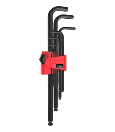 JUEGO 9 LLAVES BOLA ALLEN LARGAS WERA