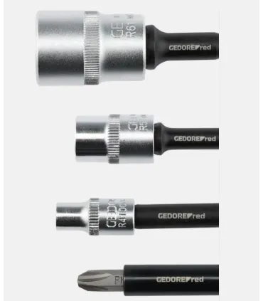 JUEGO DE ADAPTADORES PARA VASOS CON MANGO HEX. 1/4" PARA ATORNILLADORES