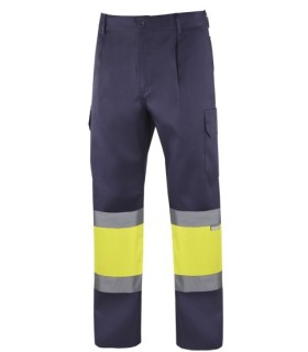 PANTALÓN LARGO MULTIBOLSILLOS COMBINADO ALTA VISIBILIDAD