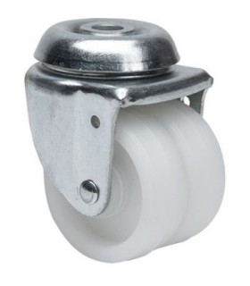 RUEDA GIRAT. 20IR50-I50 POLIAMIX BLANCO ALEX 2-0040