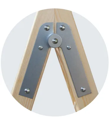 ESCALERA 4 PELD.TIJERA MADERA 1m C/TACOS