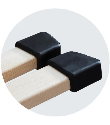 ESCALERA 9 PELD.TIJERA MADERA 2,25m C/TACOS