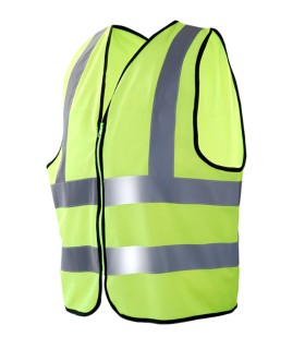 CHALECO DE TRÁFICO CON CREMALLERA AV CHINTEX AMARILLO