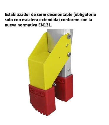 ESCALERA TELESCOPICA TIJERA 8x8 2,12m PLEGADA 1,30m ESTIR.4,2m