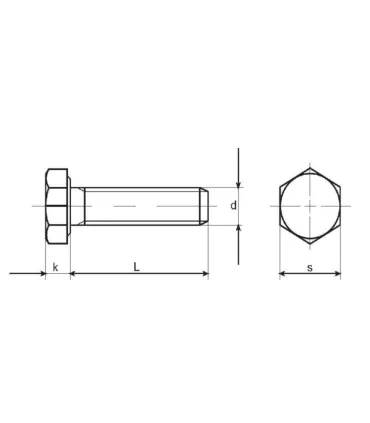 TORNILLO DIN 933 10.9 ZINCADO