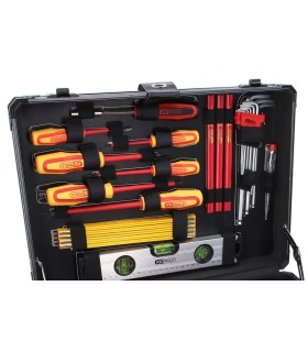 CAJA 128 HERRAMIENTAS ELECTROMECANICO KS TOOLS 911.0628