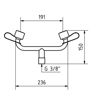 DISTRIBUIDOR LAVAOJOS COMPLETO 2 ROCIADORES