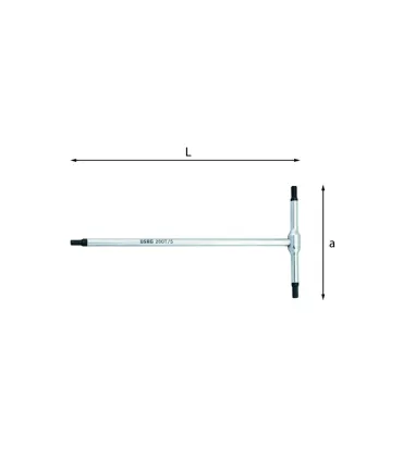 LLAVE ALLEN 'T'-USAG 2,5 m.m.