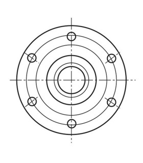 TUERCA HUSILLO BRIDA ACERO+CASQ.BRONCE TR-14x3 DCHA