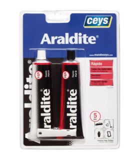 ADHESIVO ARALDIT RAPIDO PROF.150g (ROJO GRANDE)