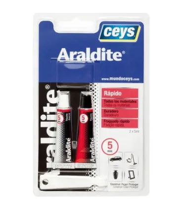ADHESIVO ARALDIT RÁPIDO 10GR (ROJO PEQ)