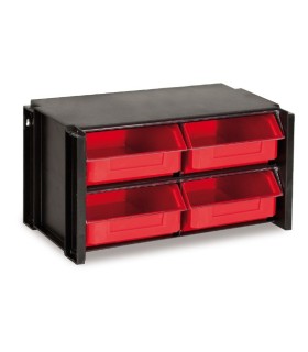 ESTANTE CLASIFICADOR APILABLE 4 CAJONES