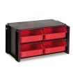 ESTANTE CLASIFICADOR APILABLE 4 CAJONES