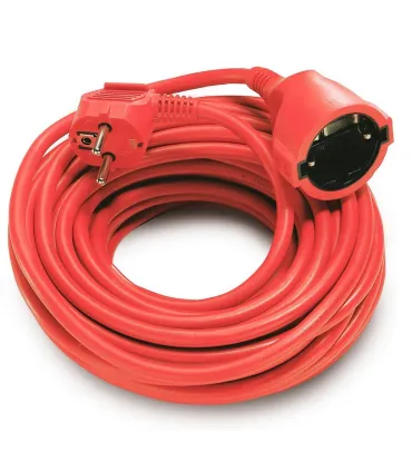 PROLONGADOR CABLE 3x1,5mm 15 METROS ROJO