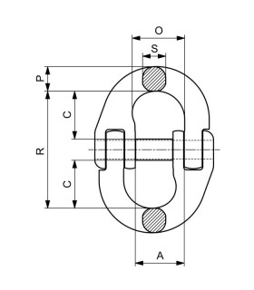 ACOPLAMIENTO UNIÓN CAD.G80 5/16"-8mm 2Tn