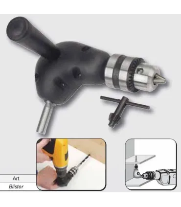 CABEZAL ANGULAR TALADRO C/PORTABROCAS 1-10mm BRICO