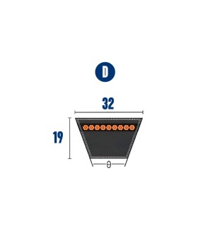 CORREA TRAPECIAL D 173 32x19x4475 Li